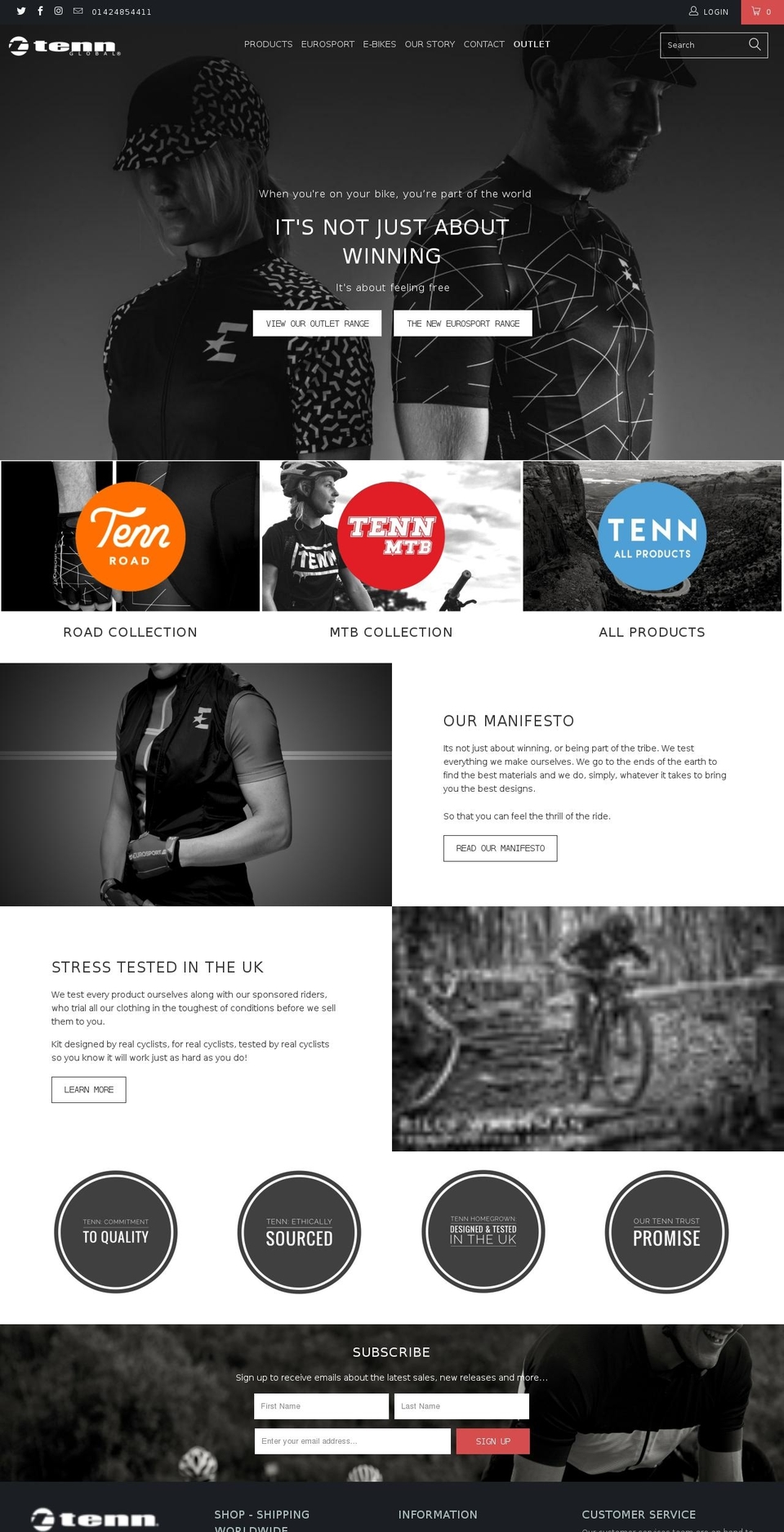 tenn-outlet.co.uk shopify website screenshot