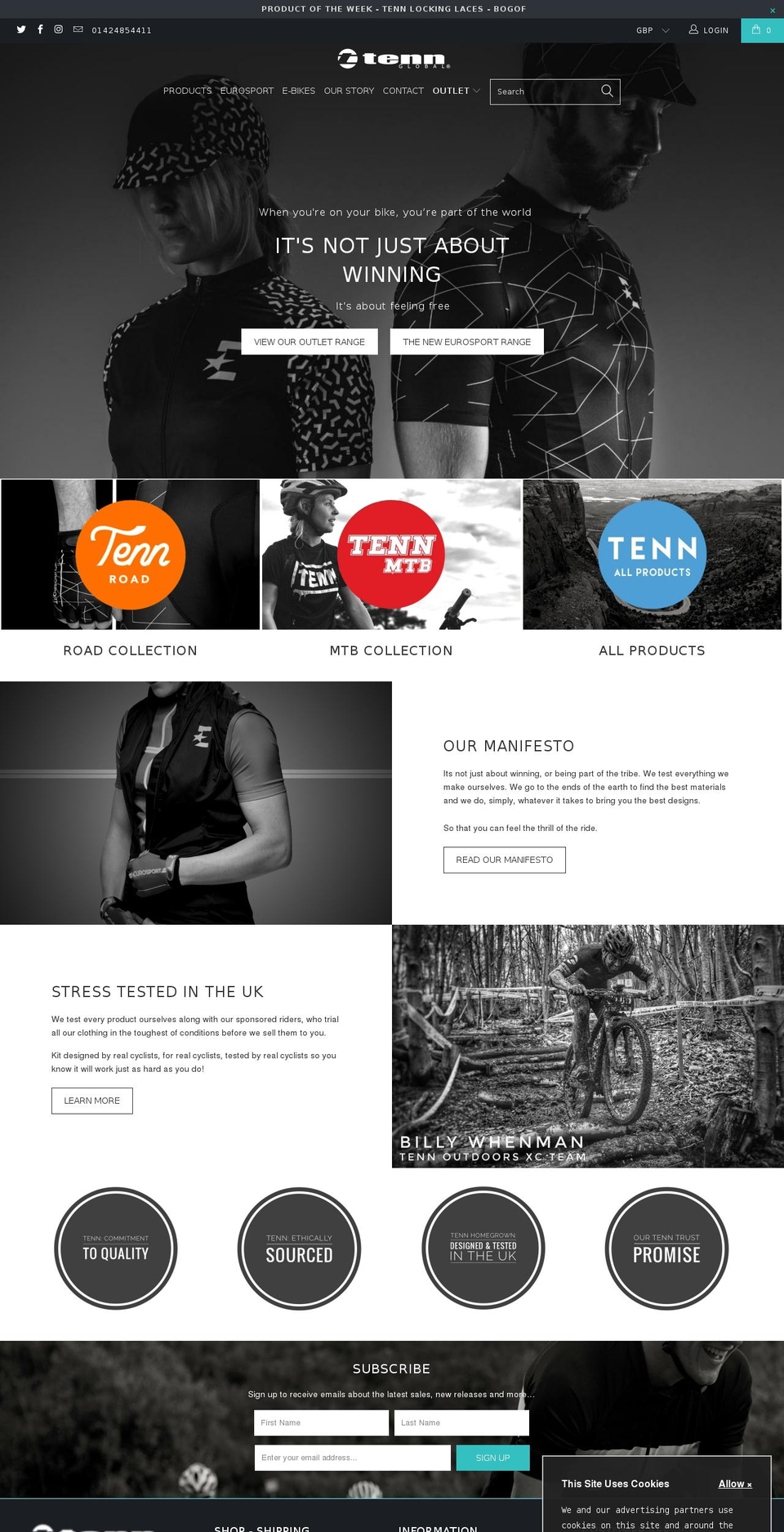 tenn-outlet.com — Shopify storefront screenshot