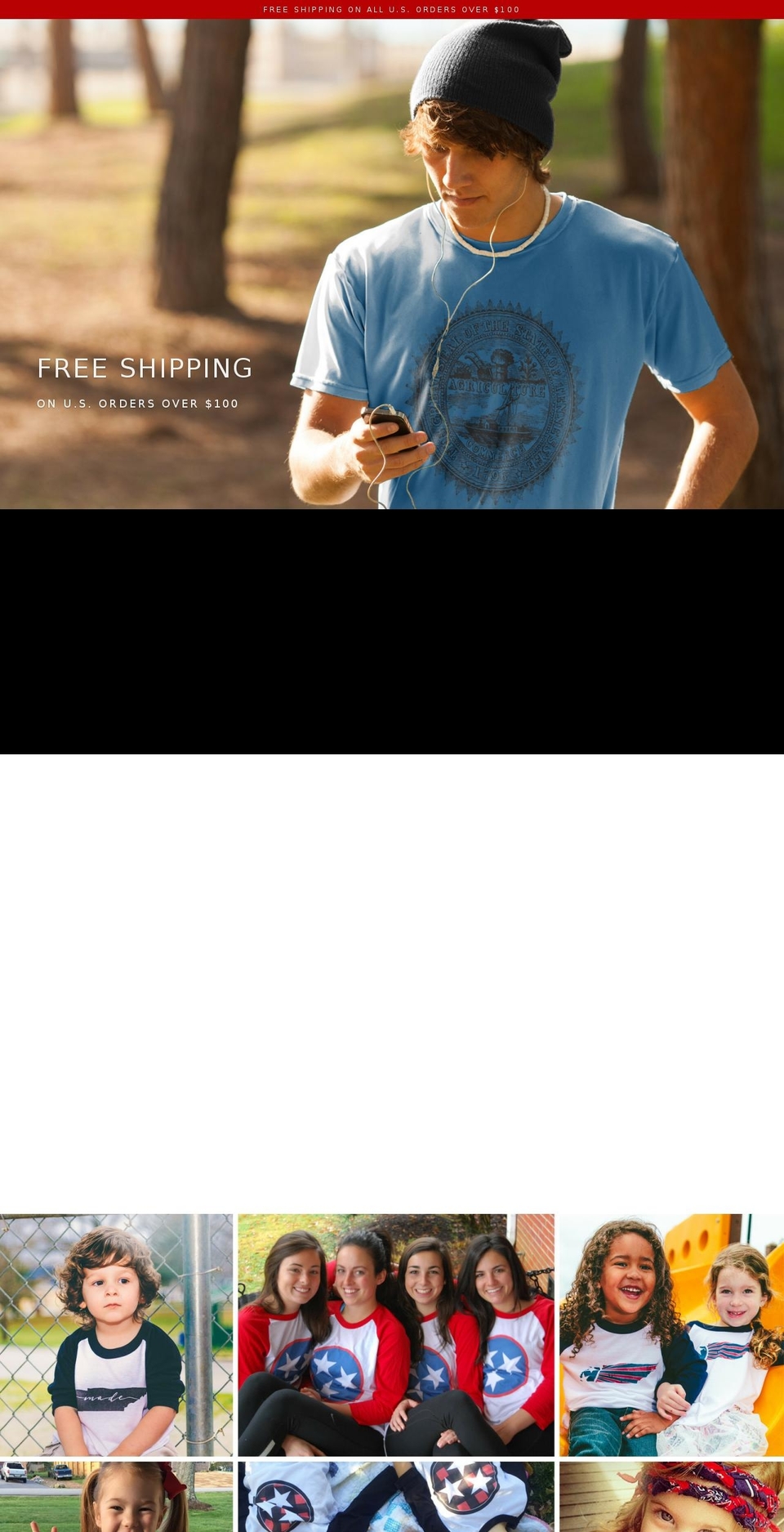 TN SHIRT COMPANY - Aspen - Parallax 3.27.17 Shopify theme site example tennesseeshirtcompany.com
