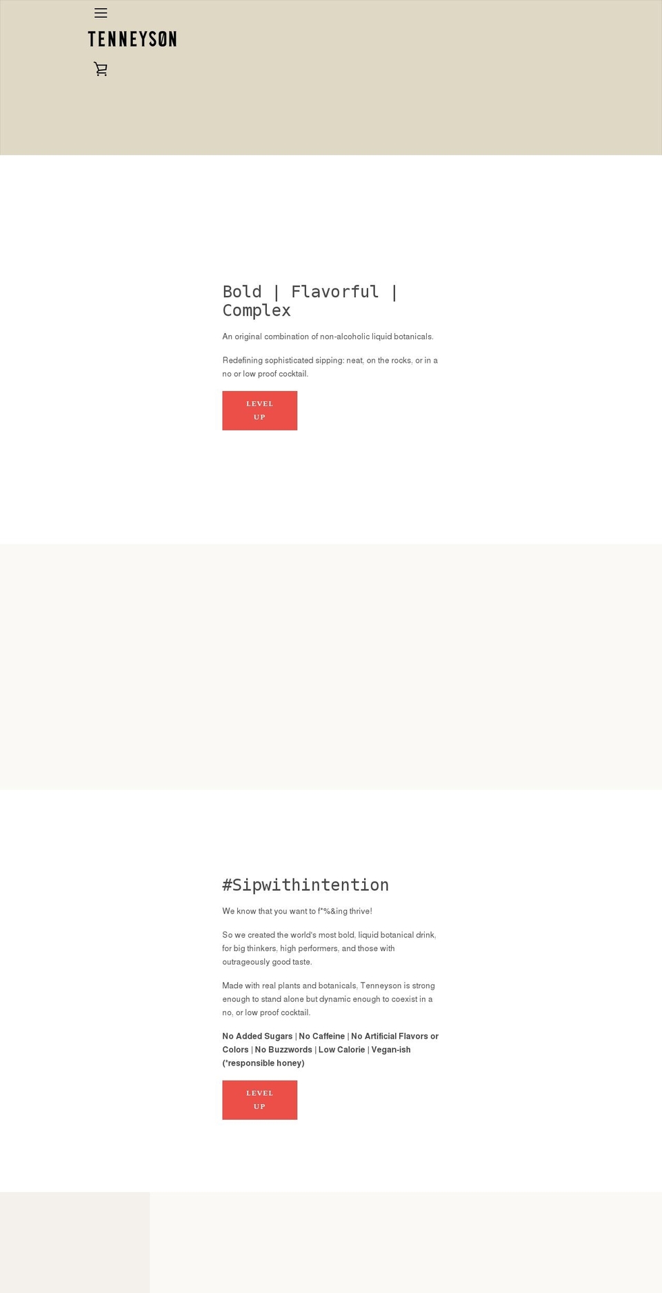 tenneyson.com shopify website screenshot