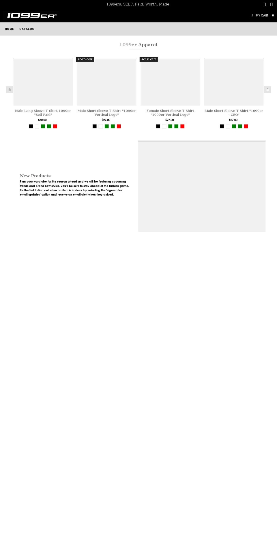 tenninetyniner.com shopify website screenshot