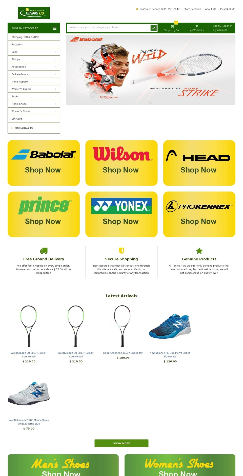 minimart-theme-source Shopify theme site example tennis-r-us.com