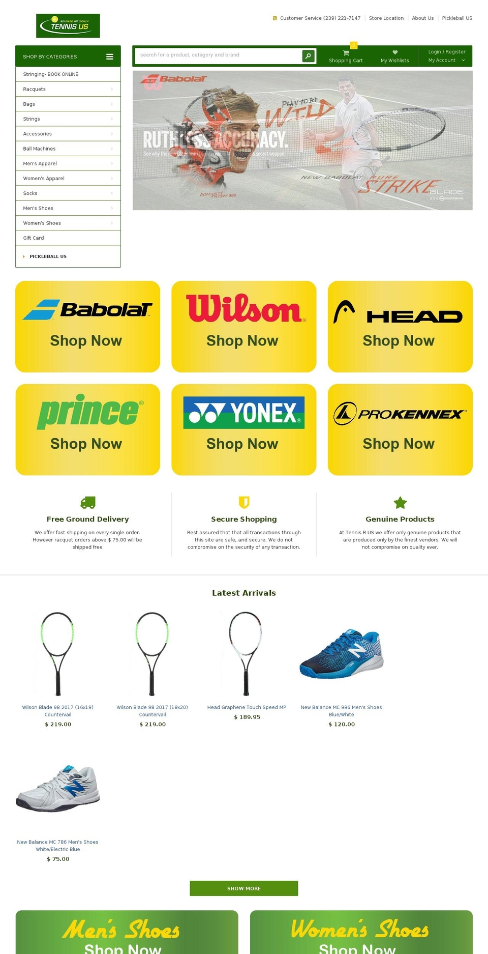 minimart-theme-source Shopify theme site example tennis-r-us.net