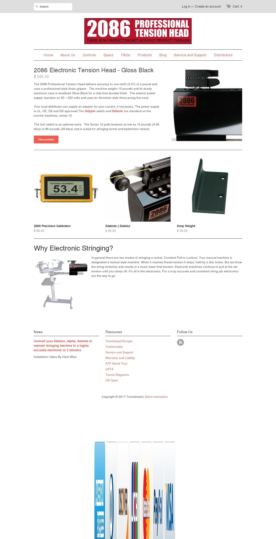 tennishead.com shopify website screenshot