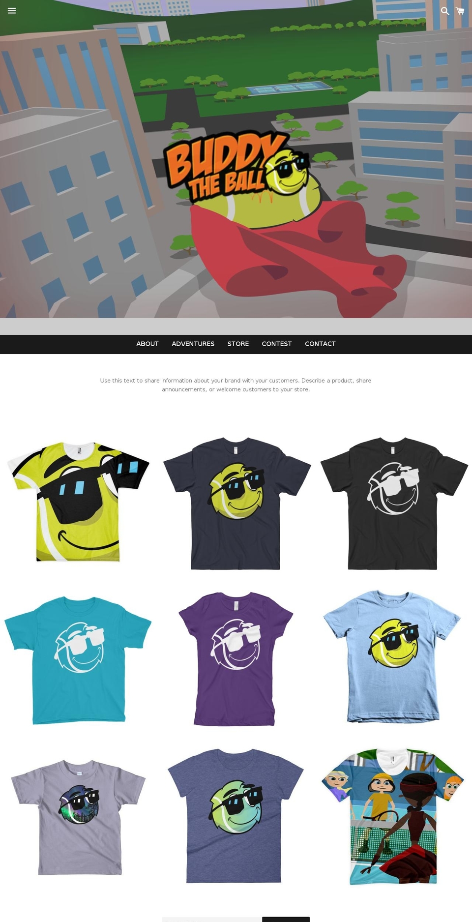 tenniswithbuddy.com shopify website screenshot