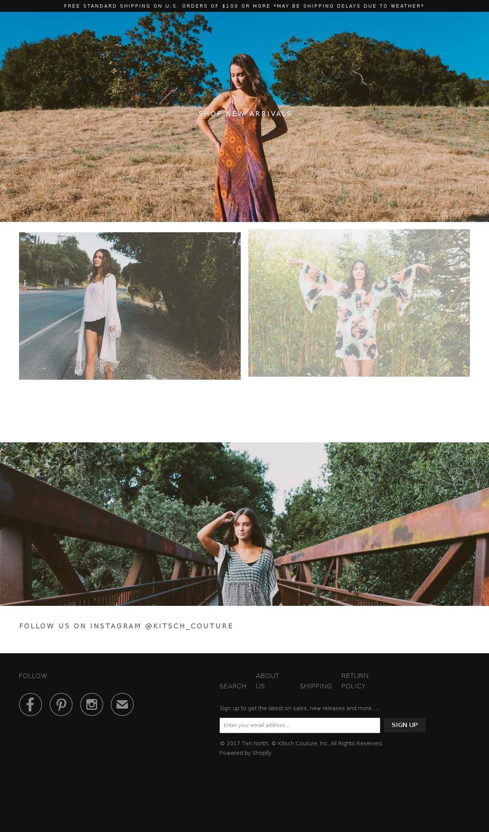 tennorth.com shopify website screenshot