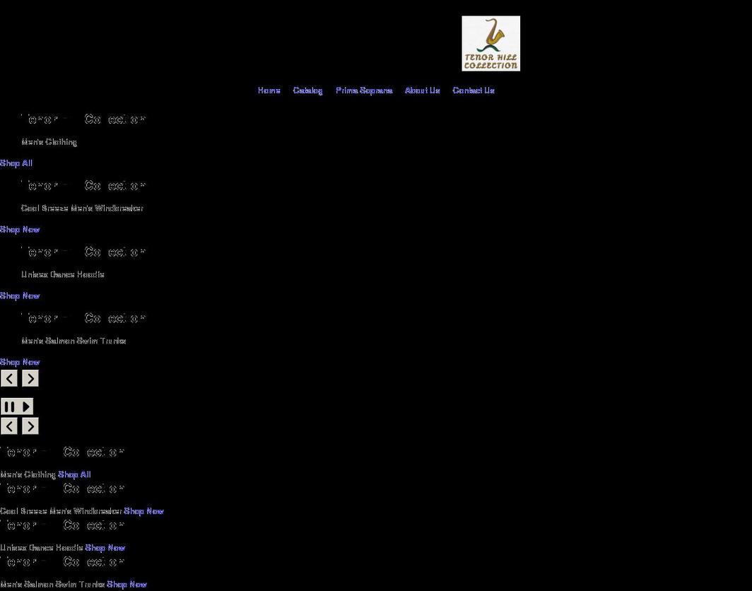 tenorhillcollection.com shopify website screenshot