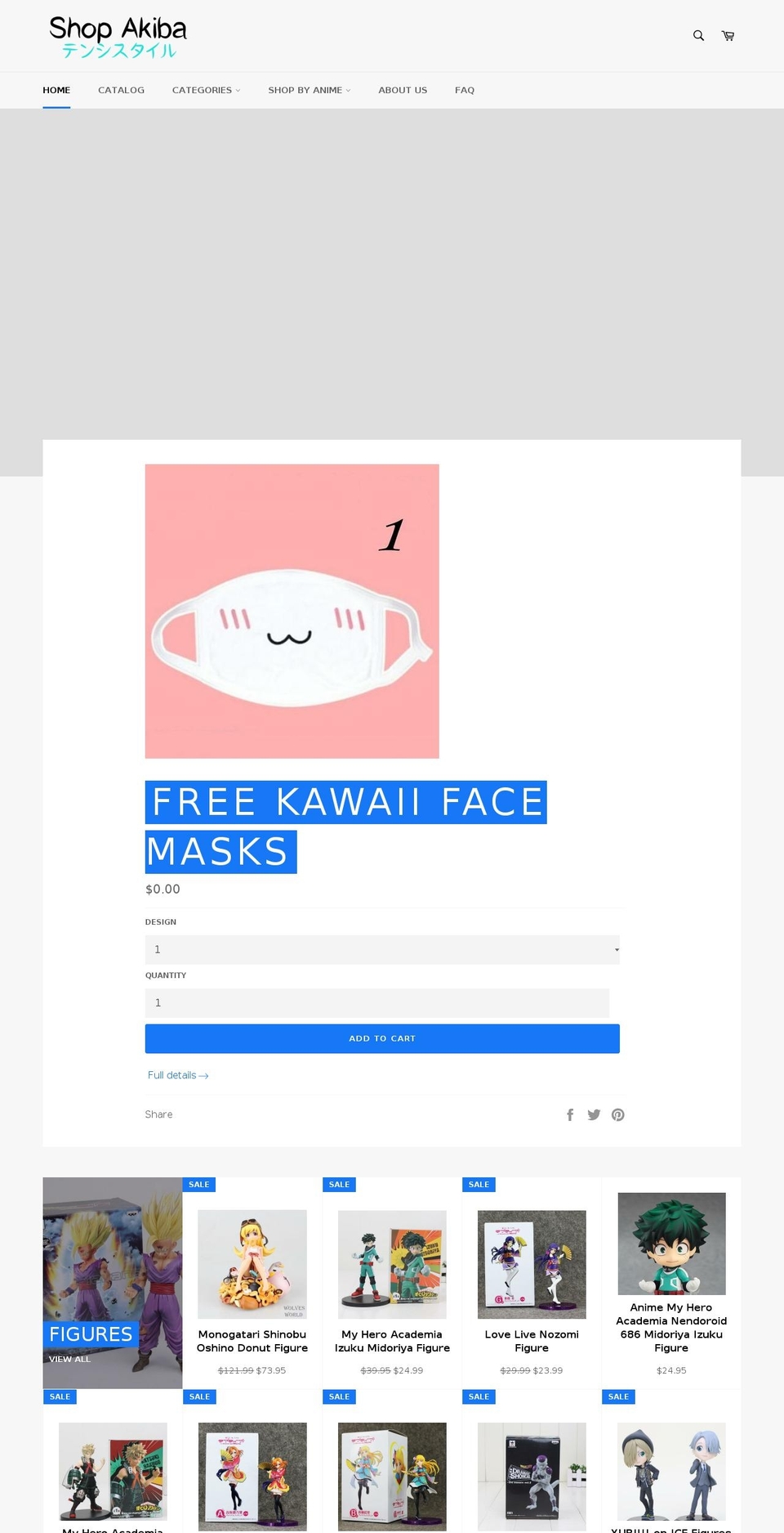 tenshistyle.com — Shopify storefront screenshot