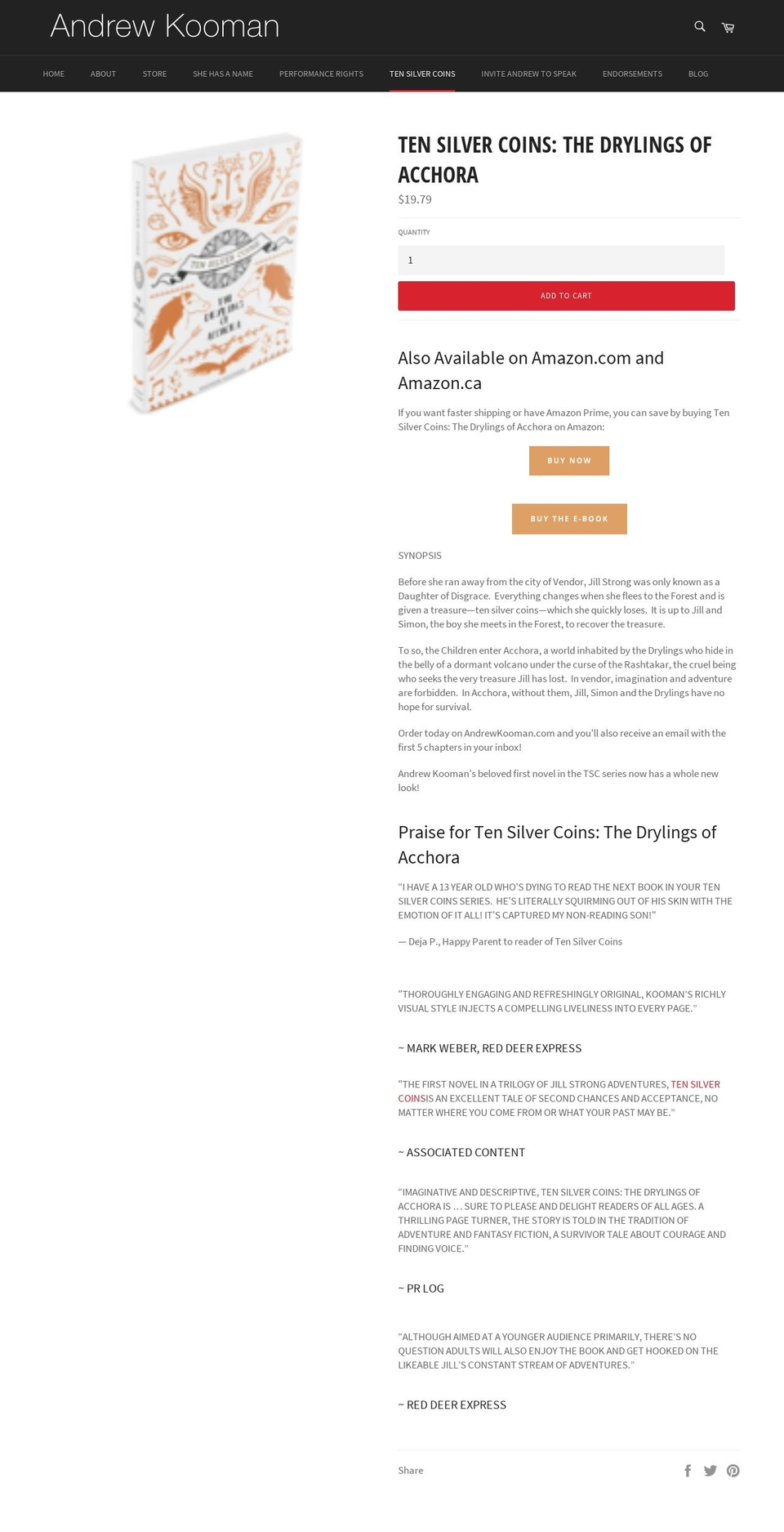 tensilvercoins.com — Shopify storefront screenshot