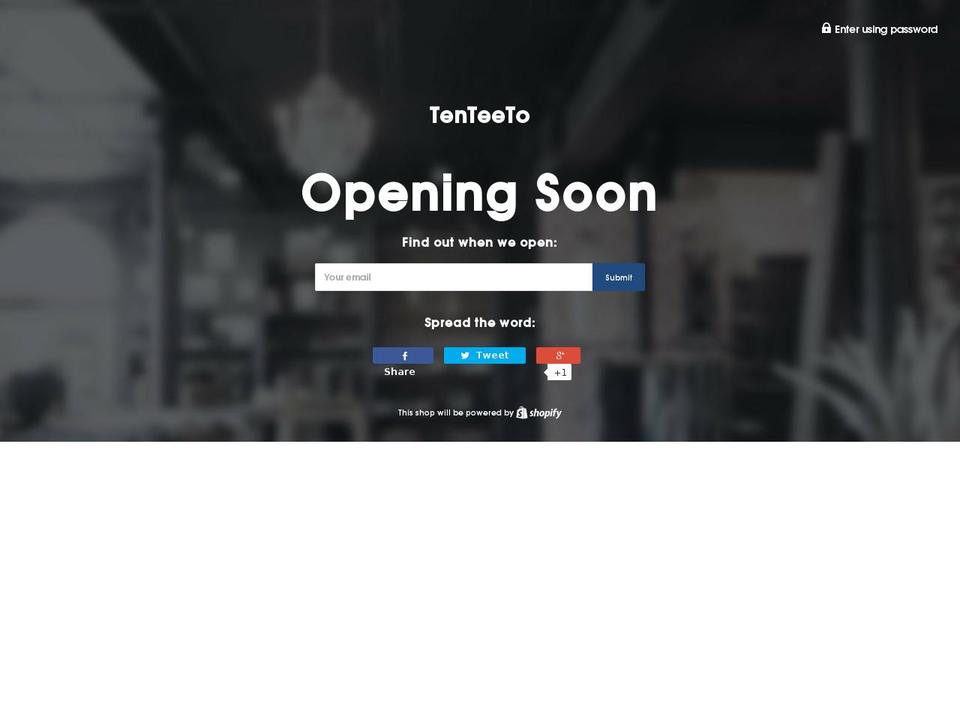 tenteeto.com shopify website screenshot