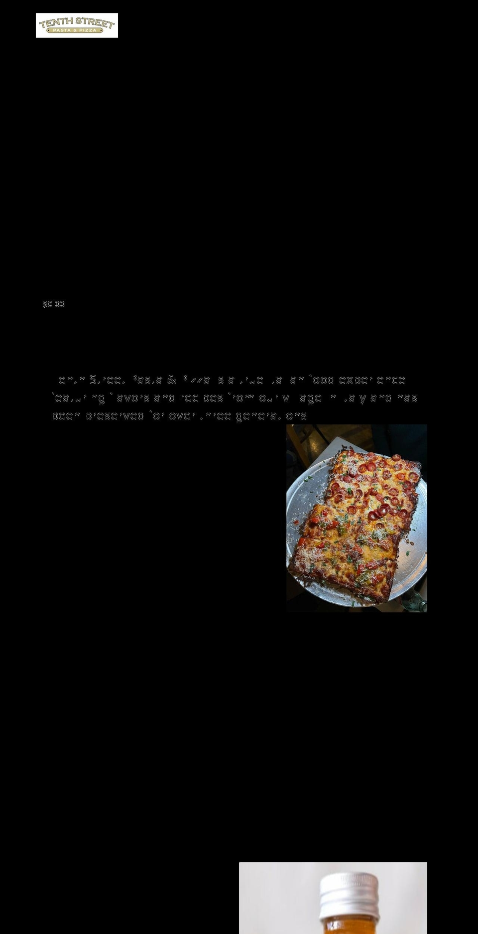 tenthstreetpizza.com shopify website screenshot