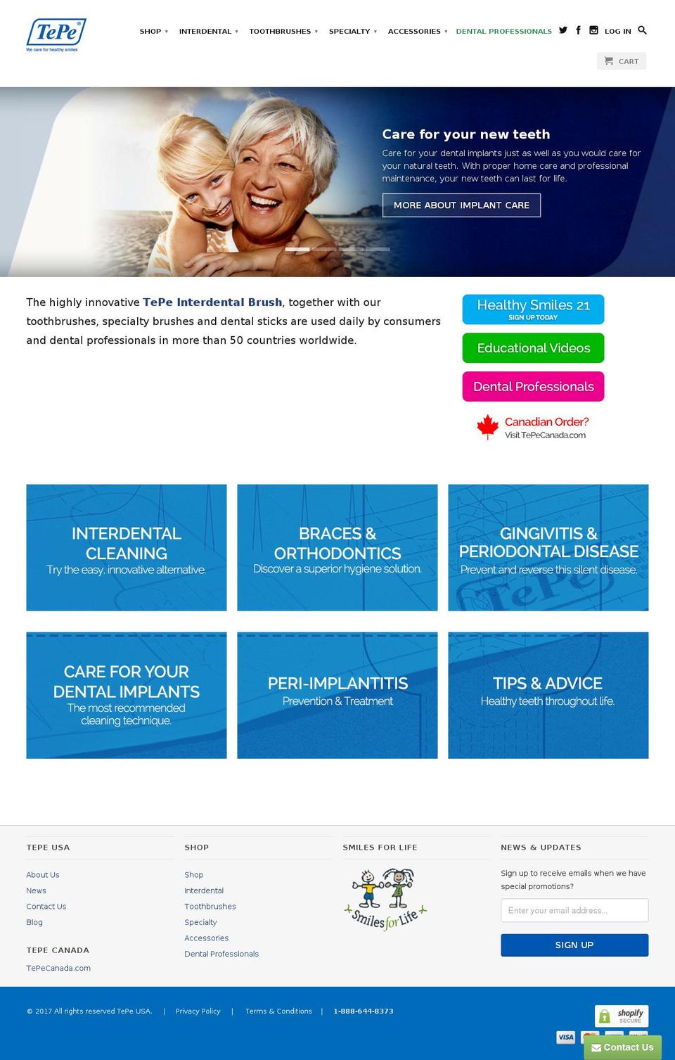 tepeinc.com shopify website screenshot