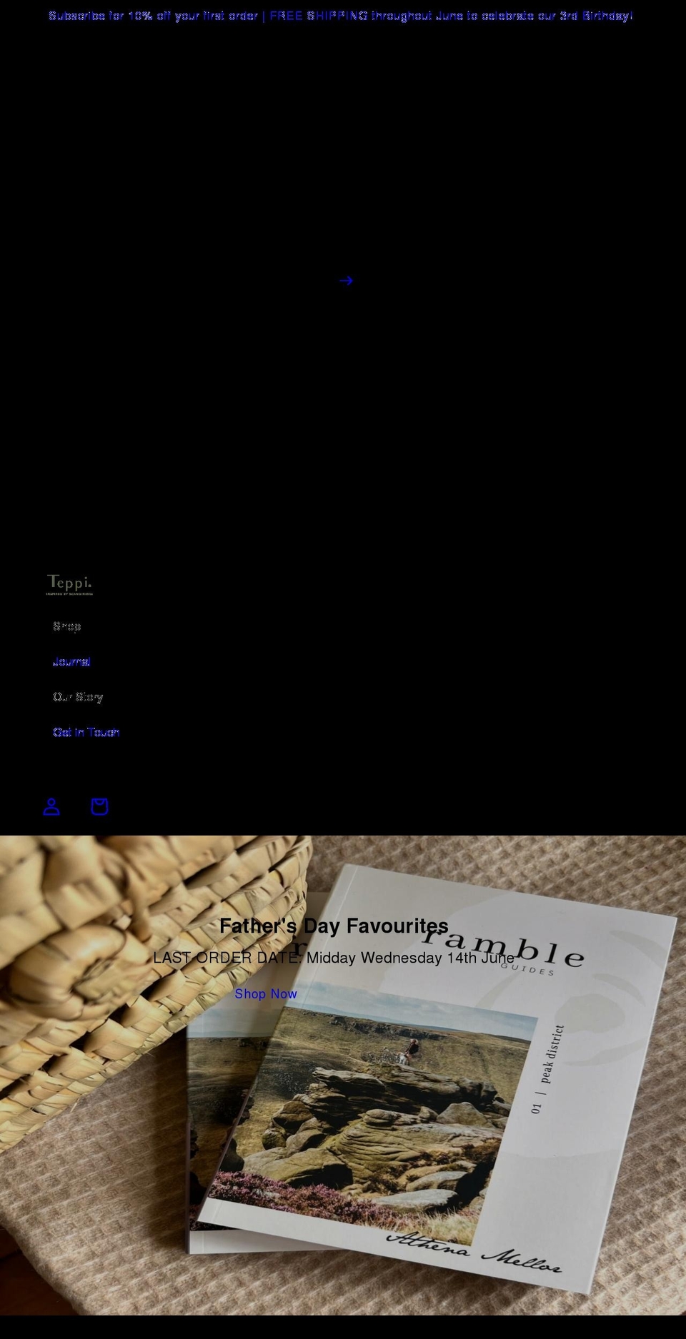 teppi.co.uk shopify website screenshot