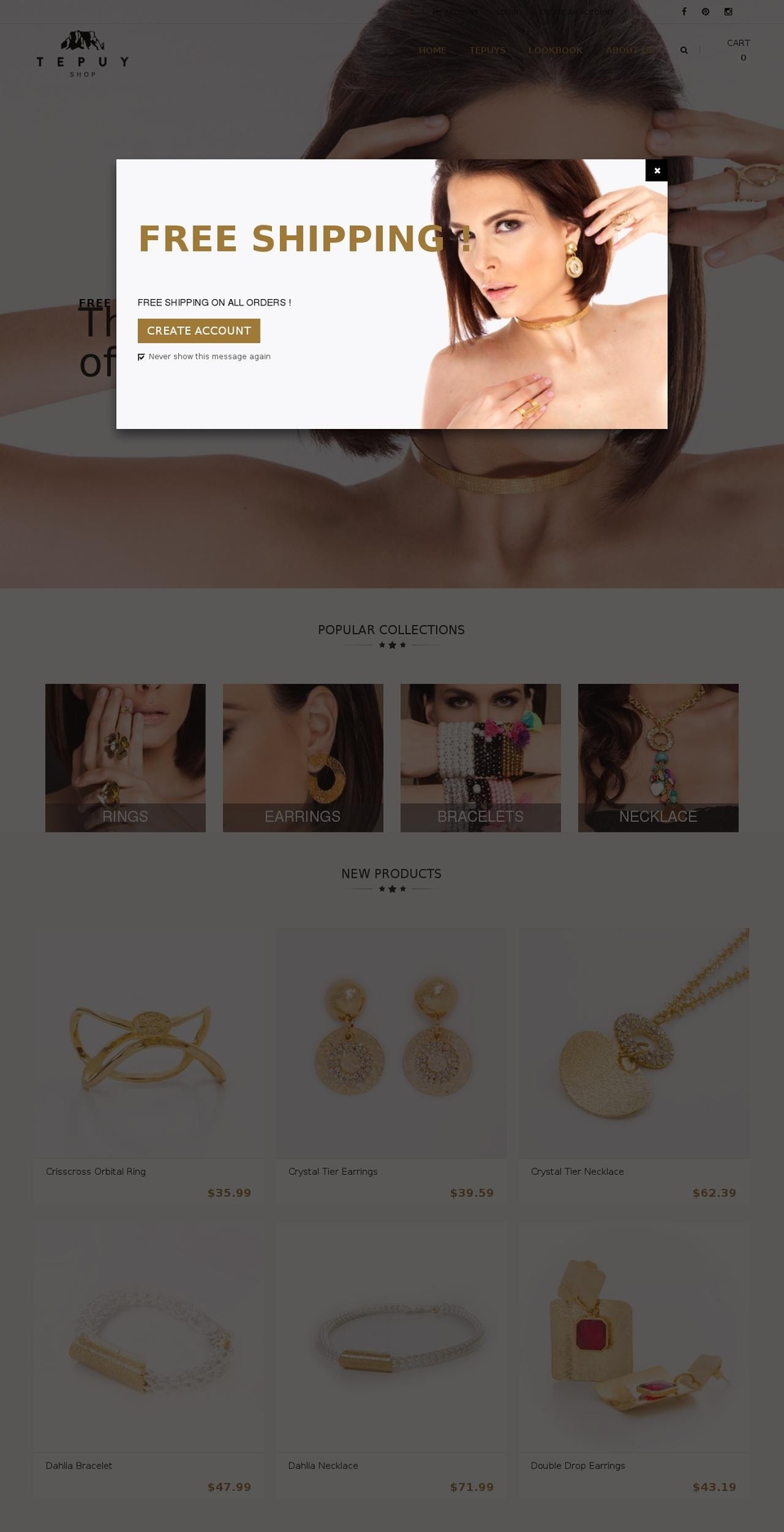 tepuyshop.com shopify website screenshot