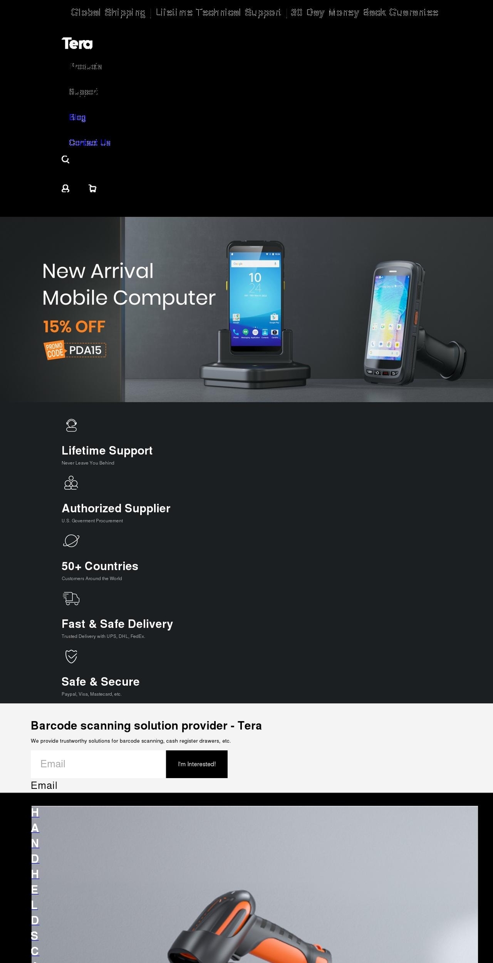 tera-digital.com shopify website screenshot