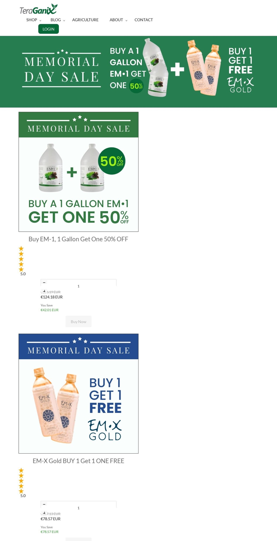 teraganix.com shopify website screenshot
