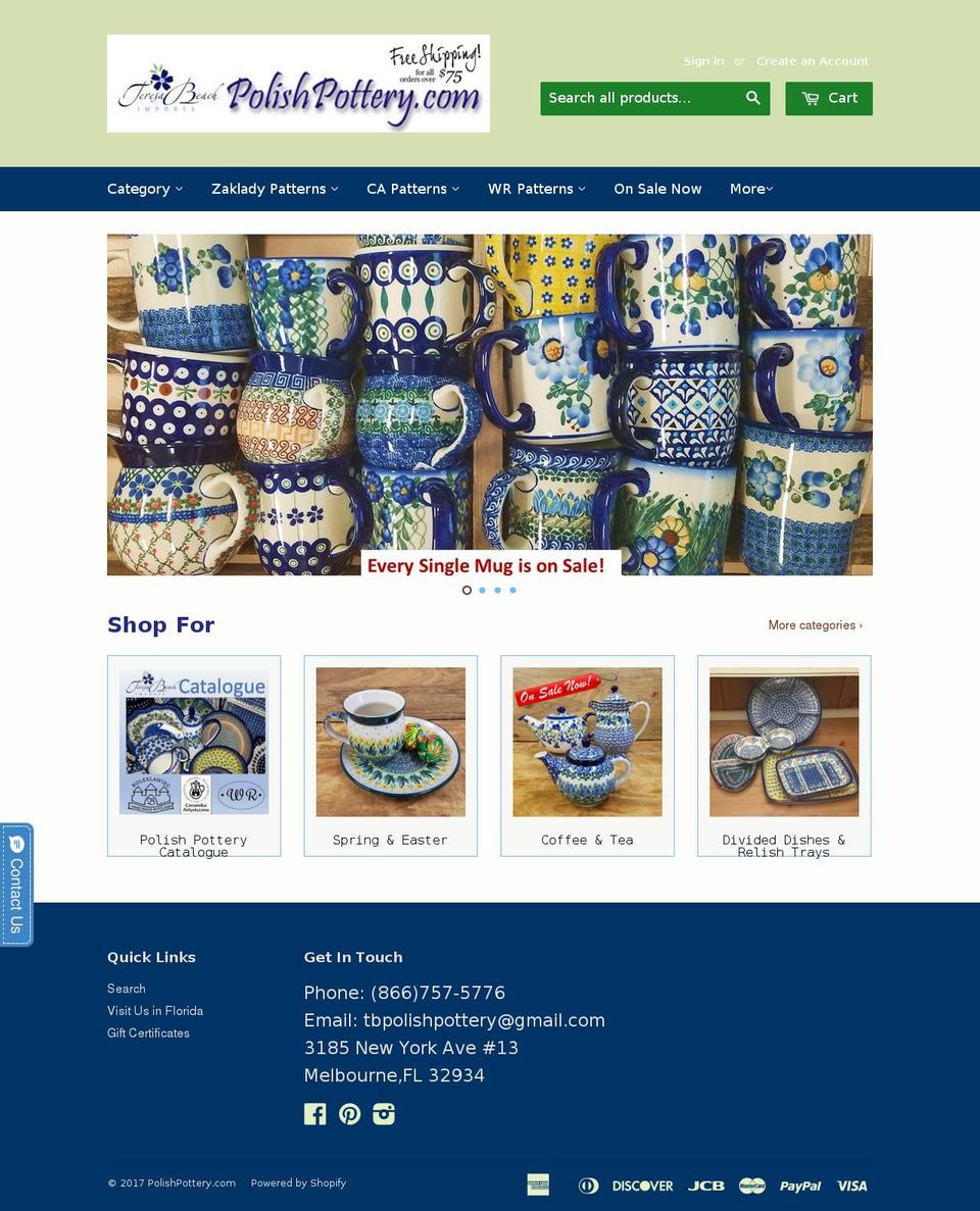 teresabeach.com shopify website screenshot