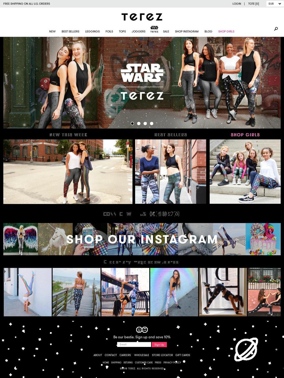 terez.us shopify website screenshot