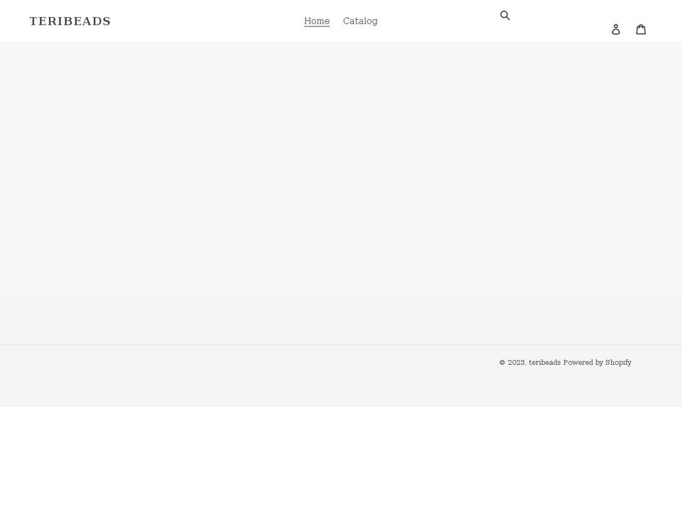teribeadsshop.com shopify website screenshot