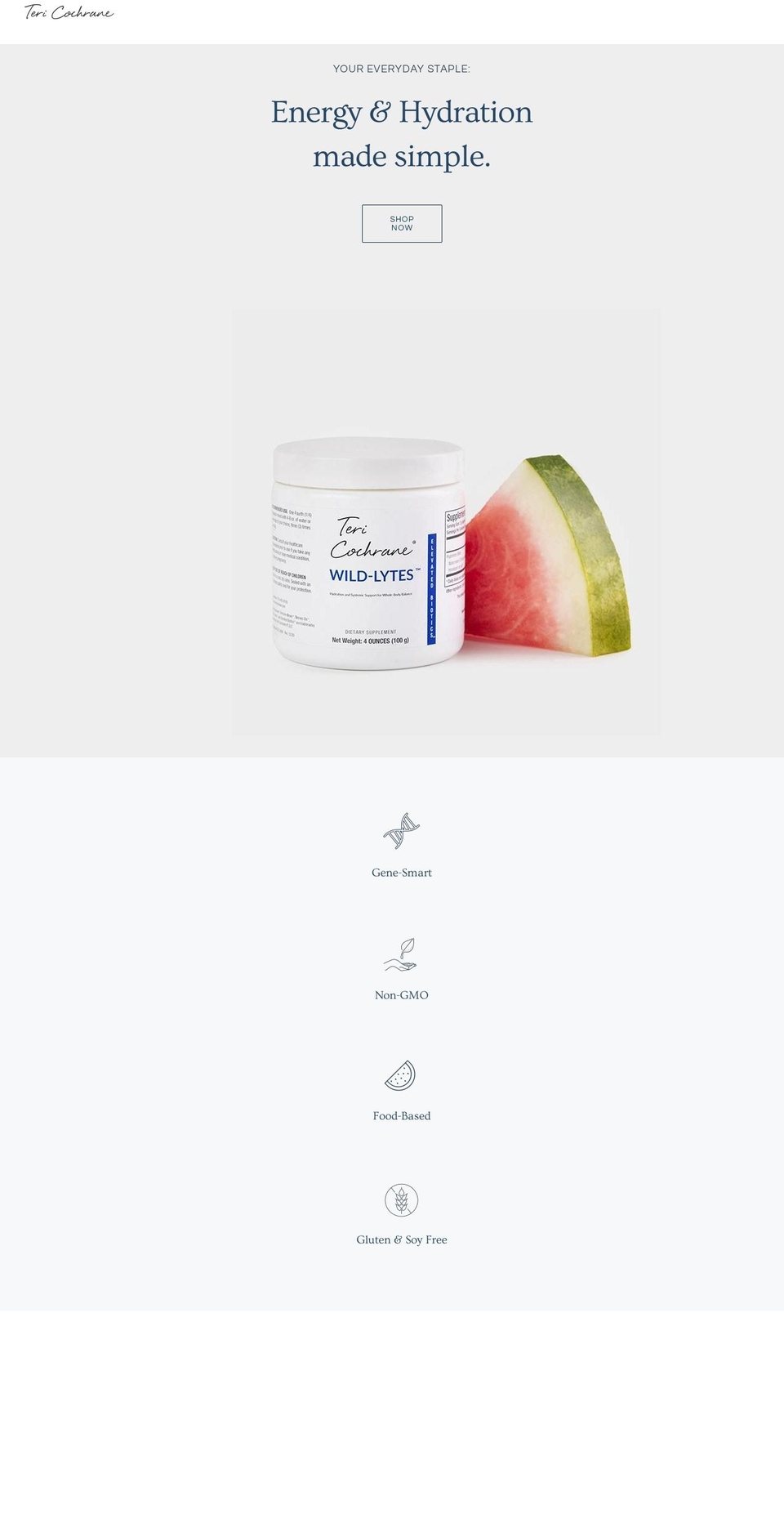 tericochrane.com shopify website screenshot