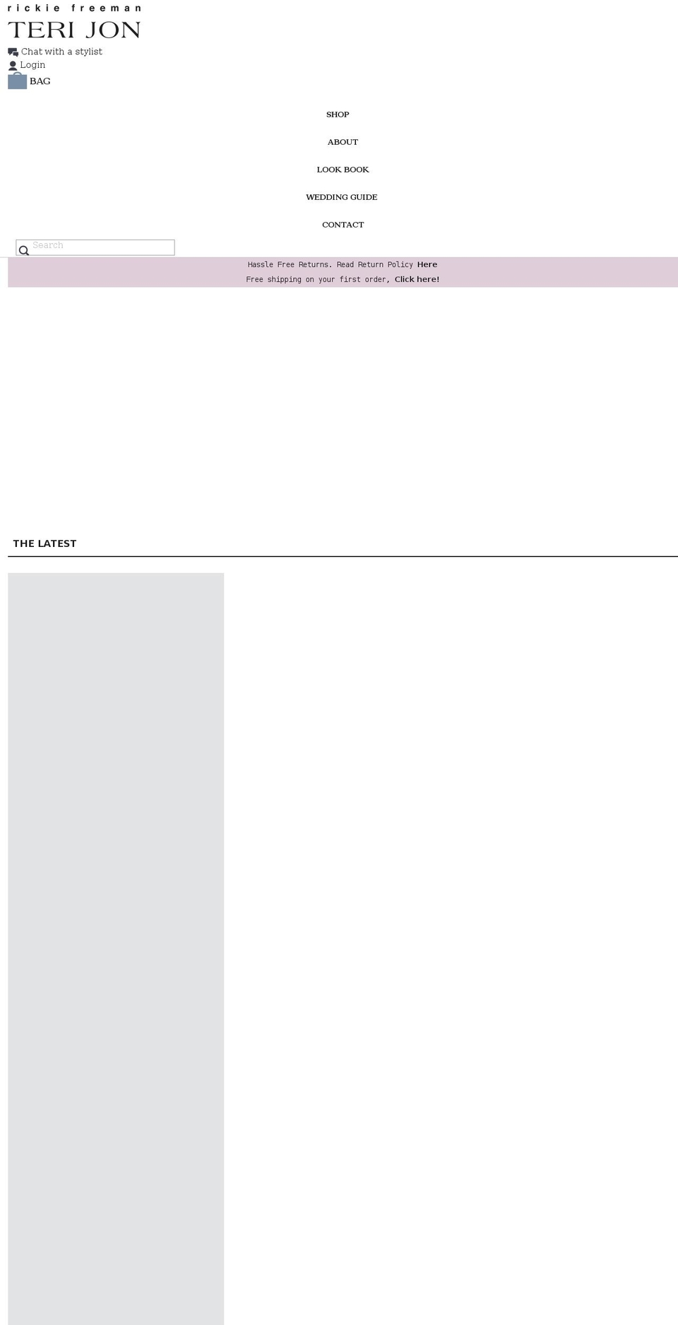 terijon.com shopify website screenshot