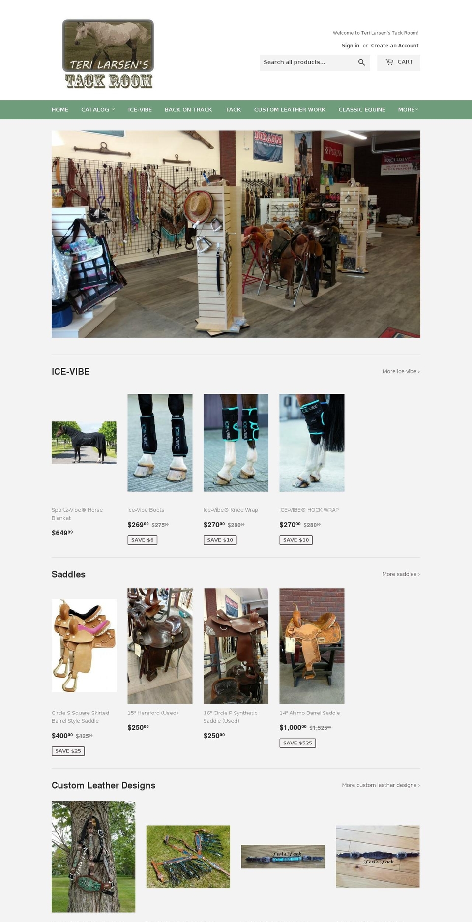 teristack.com shopify website screenshot