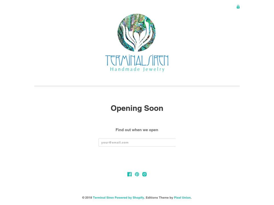 terminalsiren.com — Shopify storefront screenshot