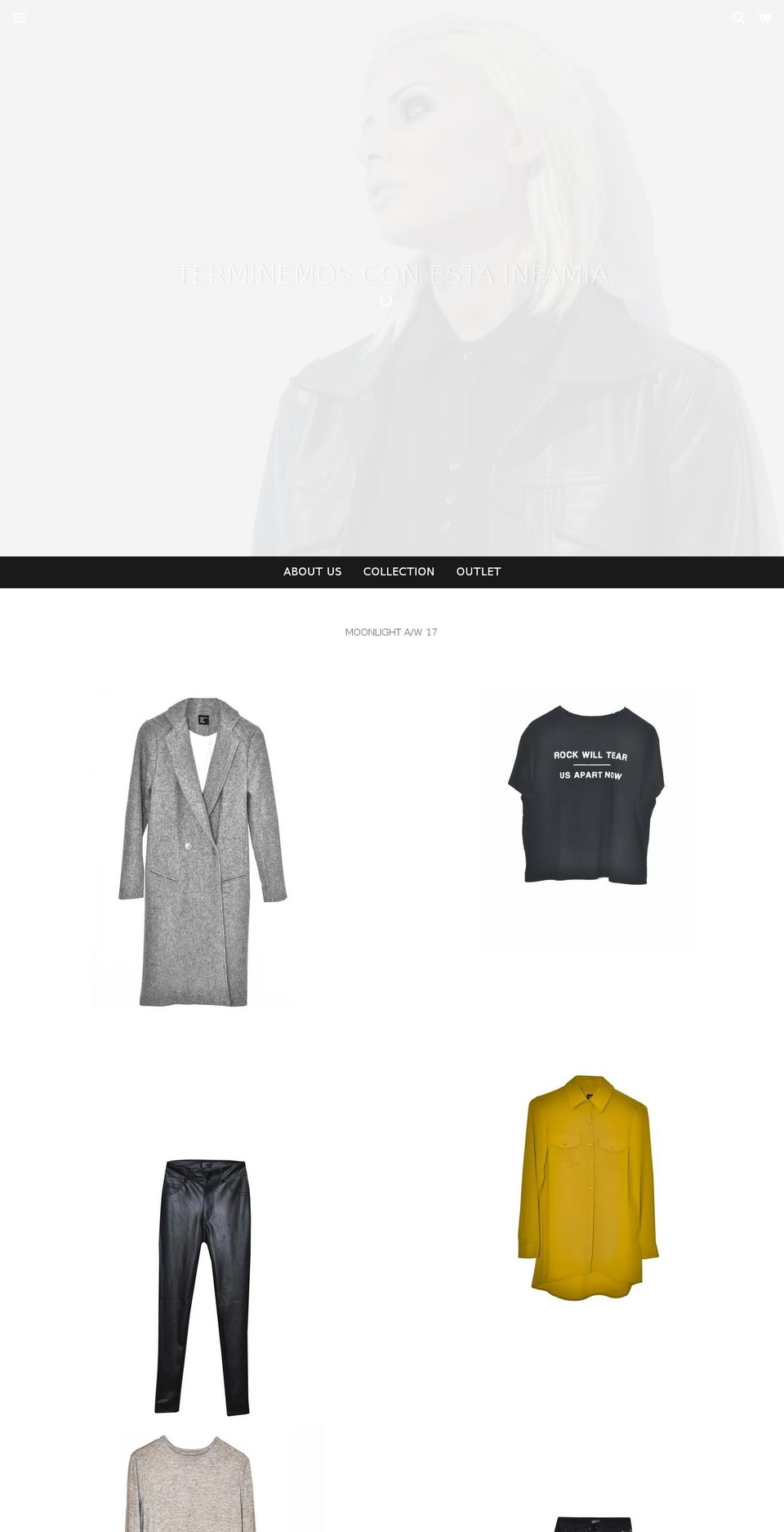 terminemosconestainfamia.com shopify website screenshot