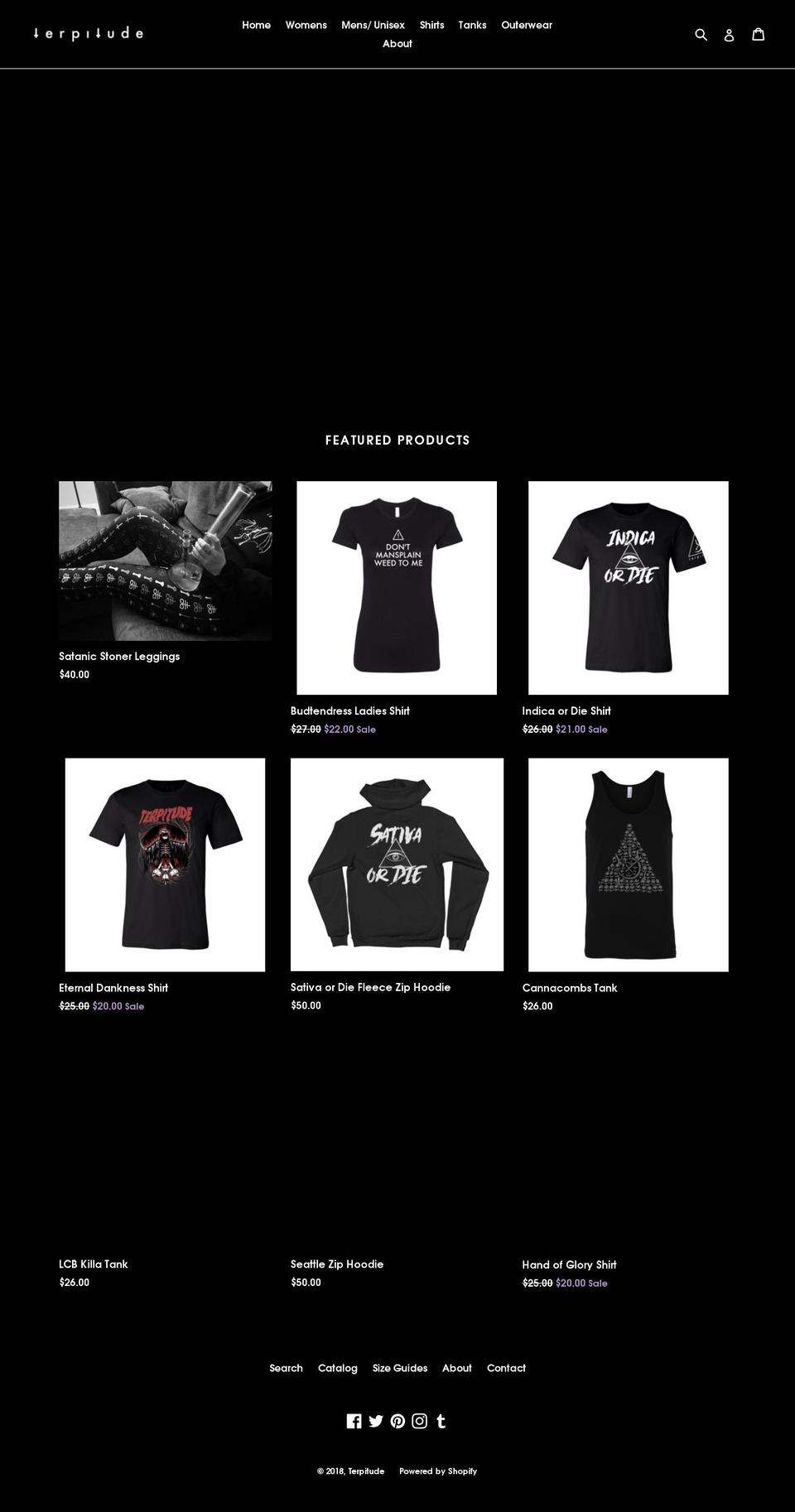 terpitudeshop.com — Shopify storefront screenshot