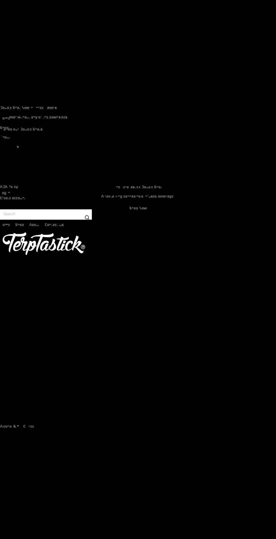 terptastick.com shopify website screenshot