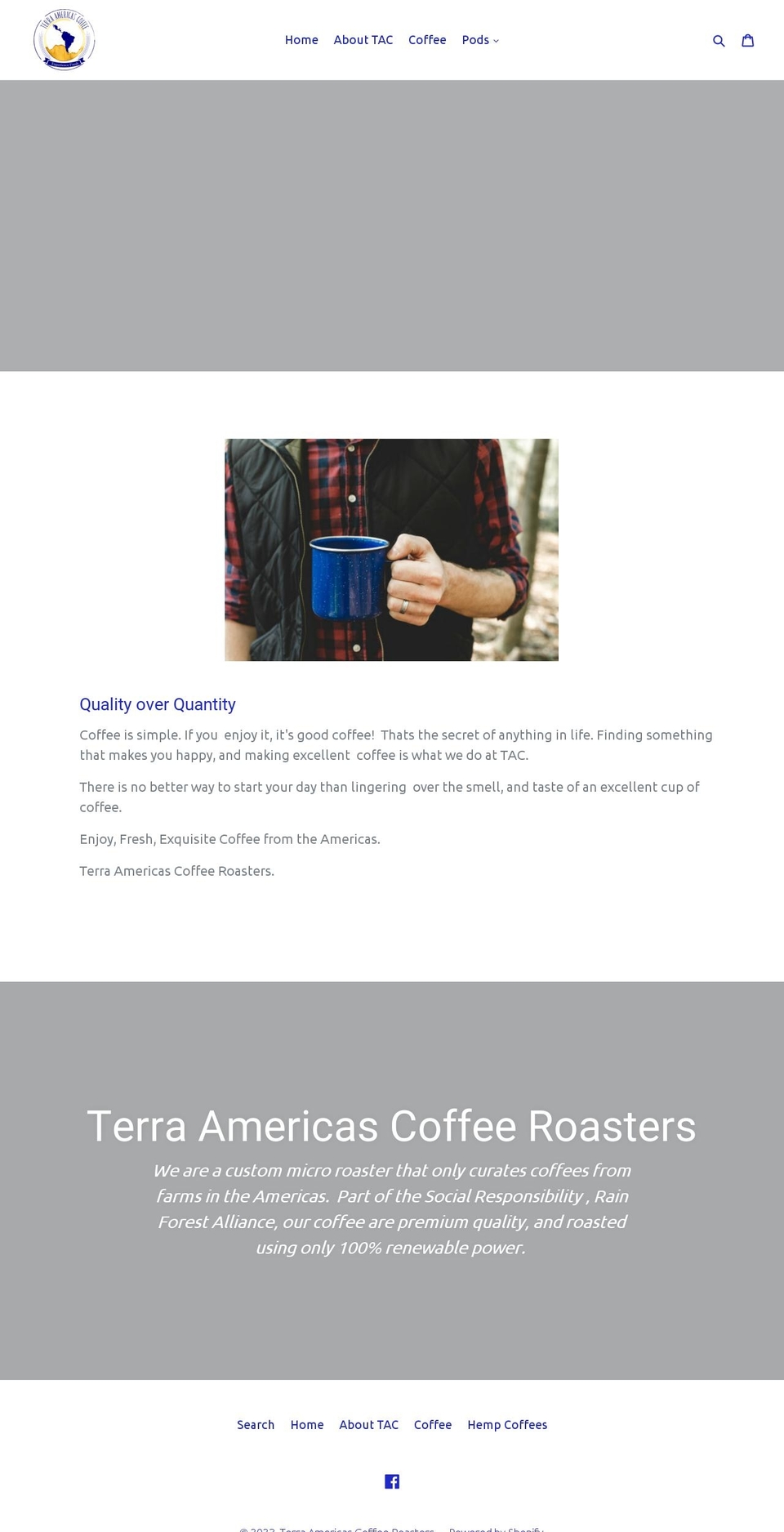 terraamericas.com — Shopify storefront screenshot