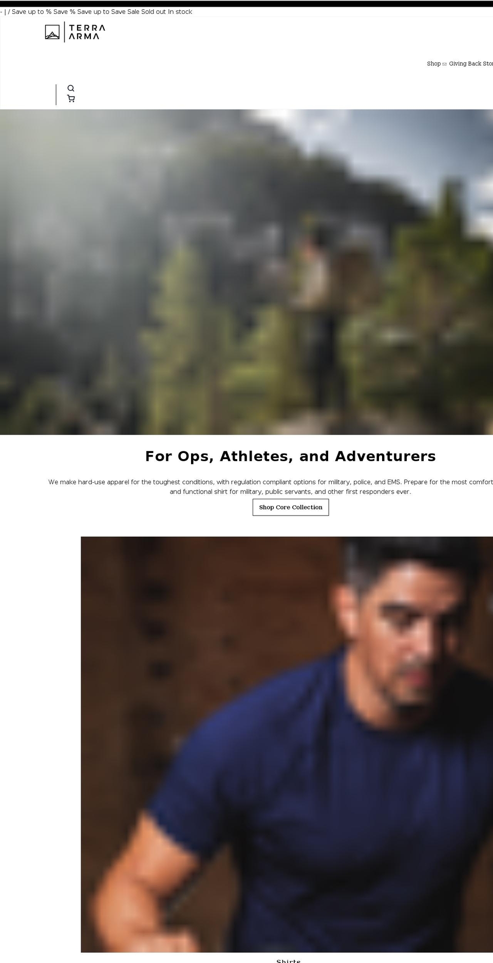 terraarma.com — Shopify storefront screenshot