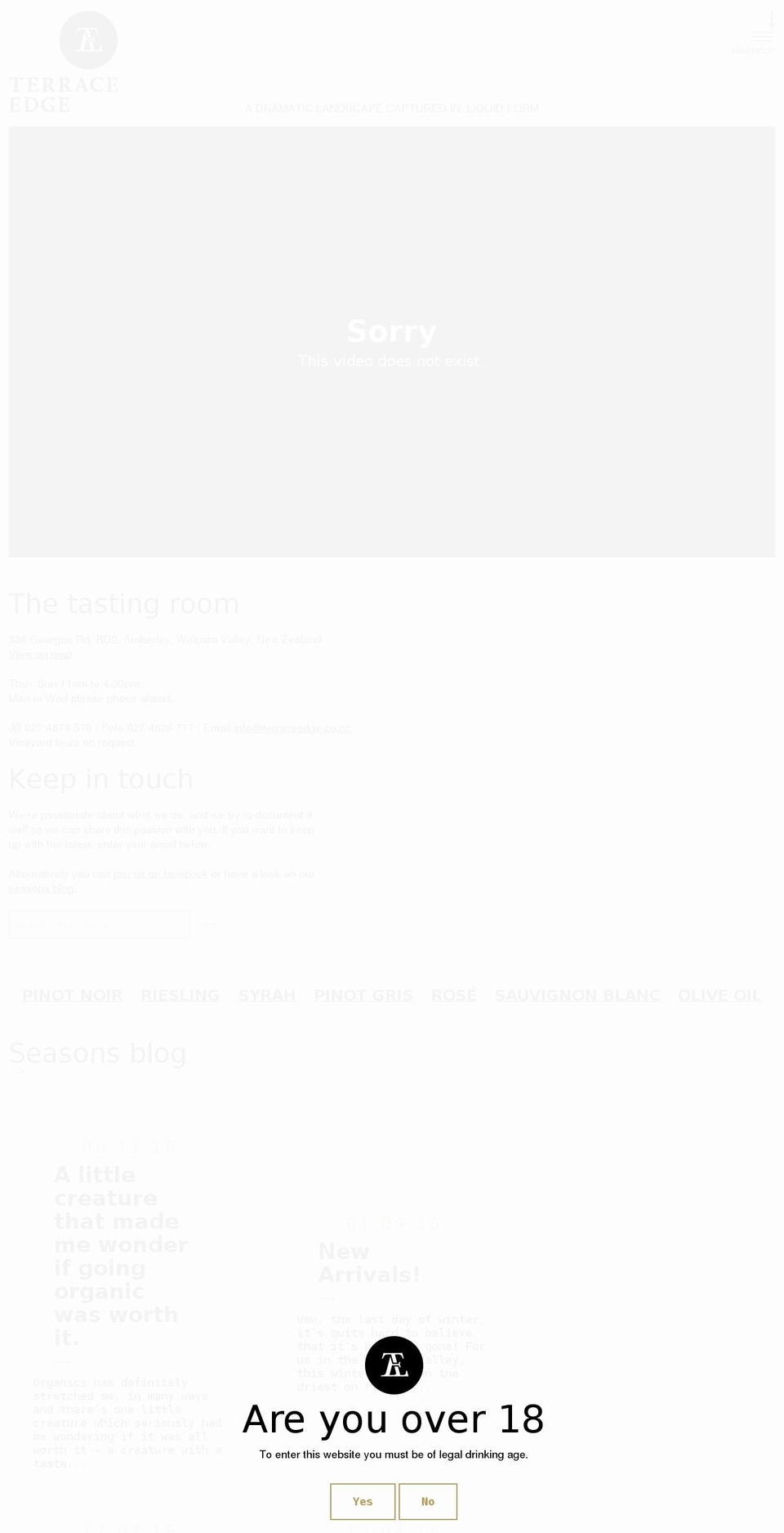 terraceedge.com shopify website screenshot