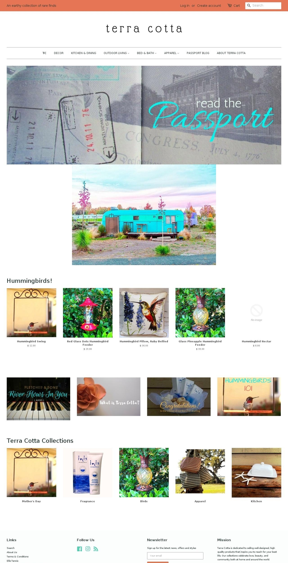 terracottapassport.com shopify website screenshot