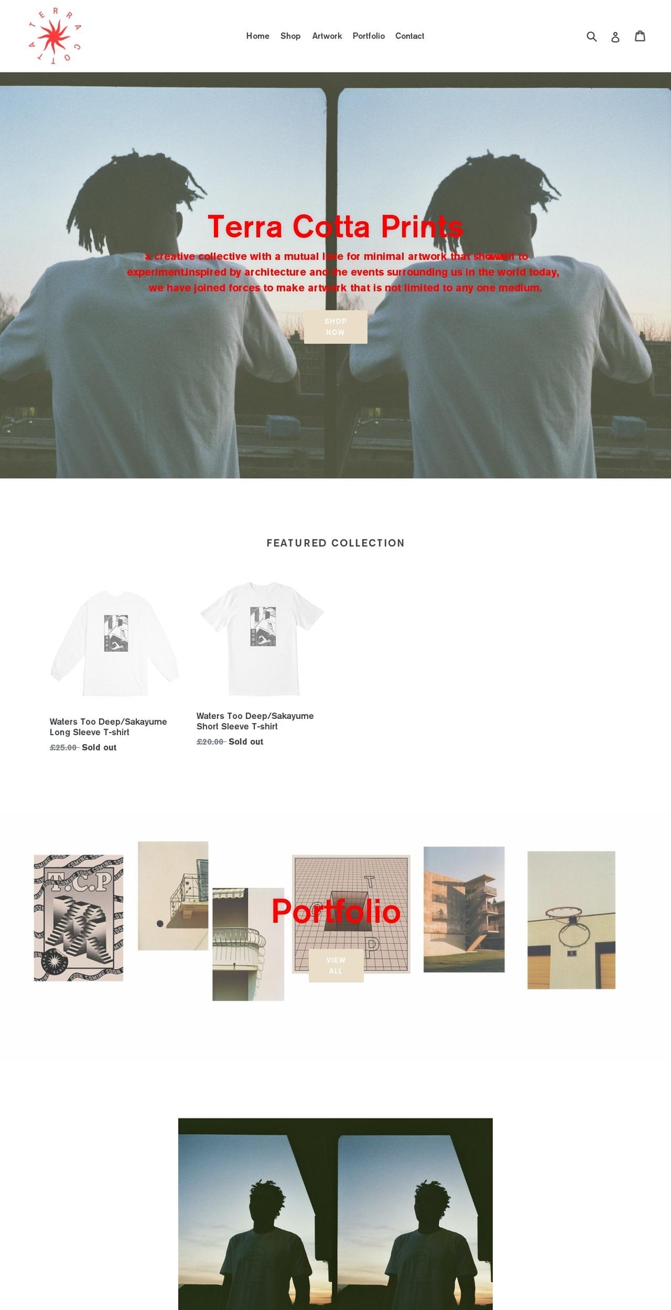 terracottaprints.com shopify website screenshot