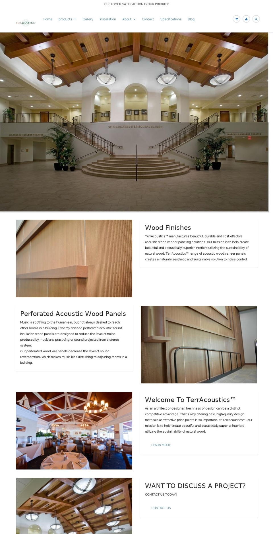 terracoustics.com shopify website screenshot