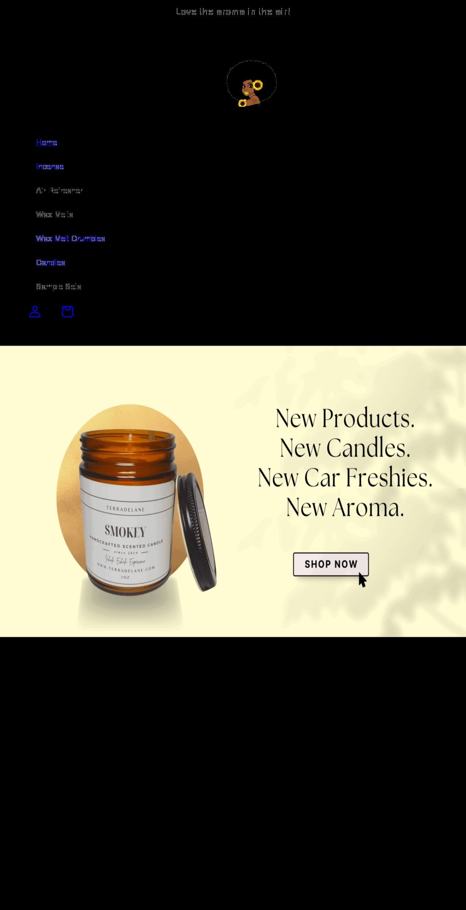 terradelane.com shopify website screenshot