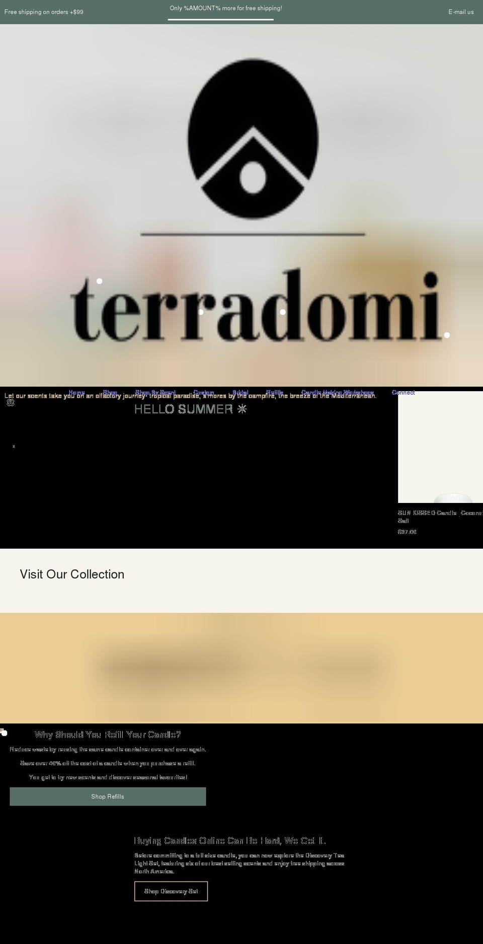 terradomi.ca shopify website screenshot