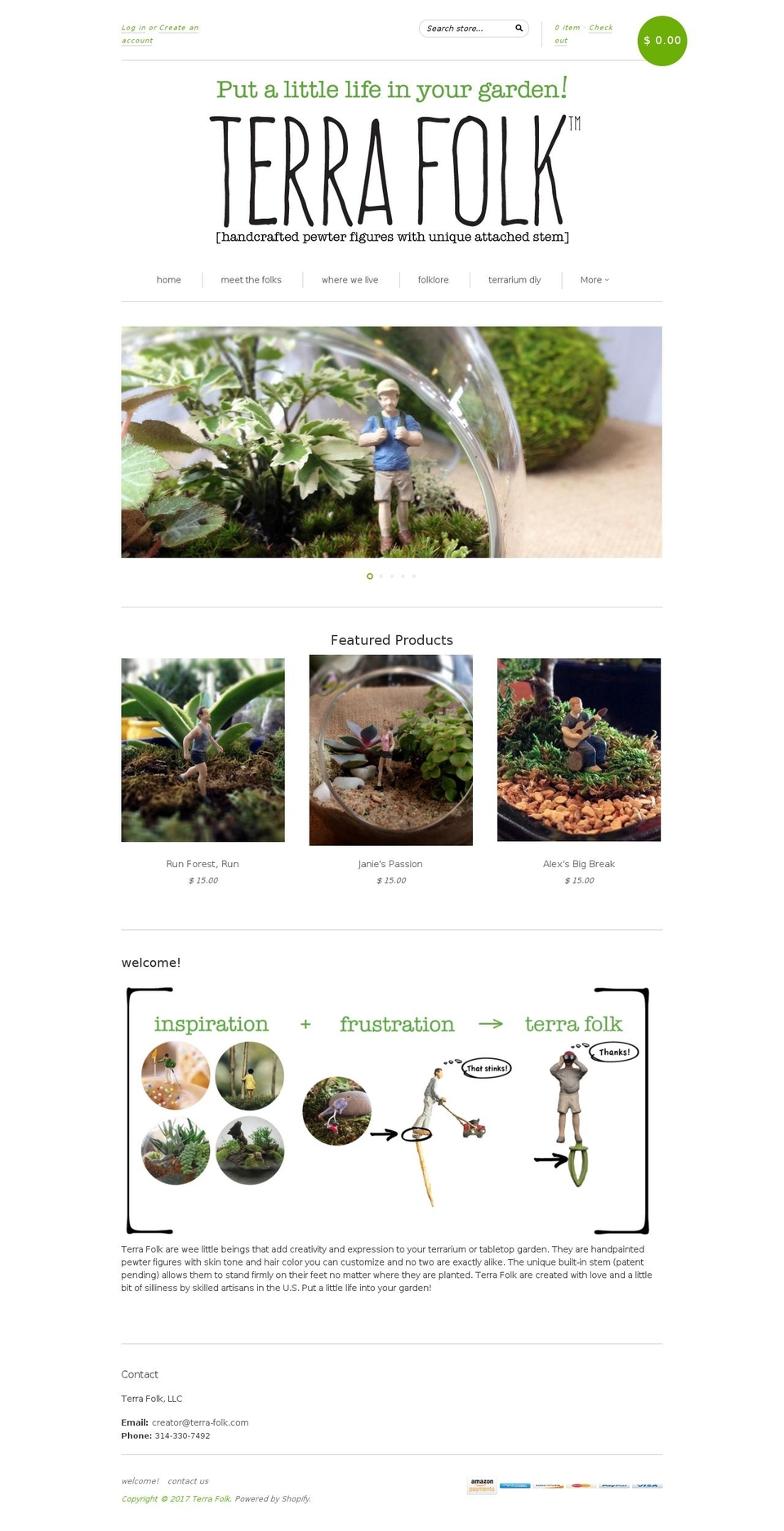terrafolk.net shopify website screenshot