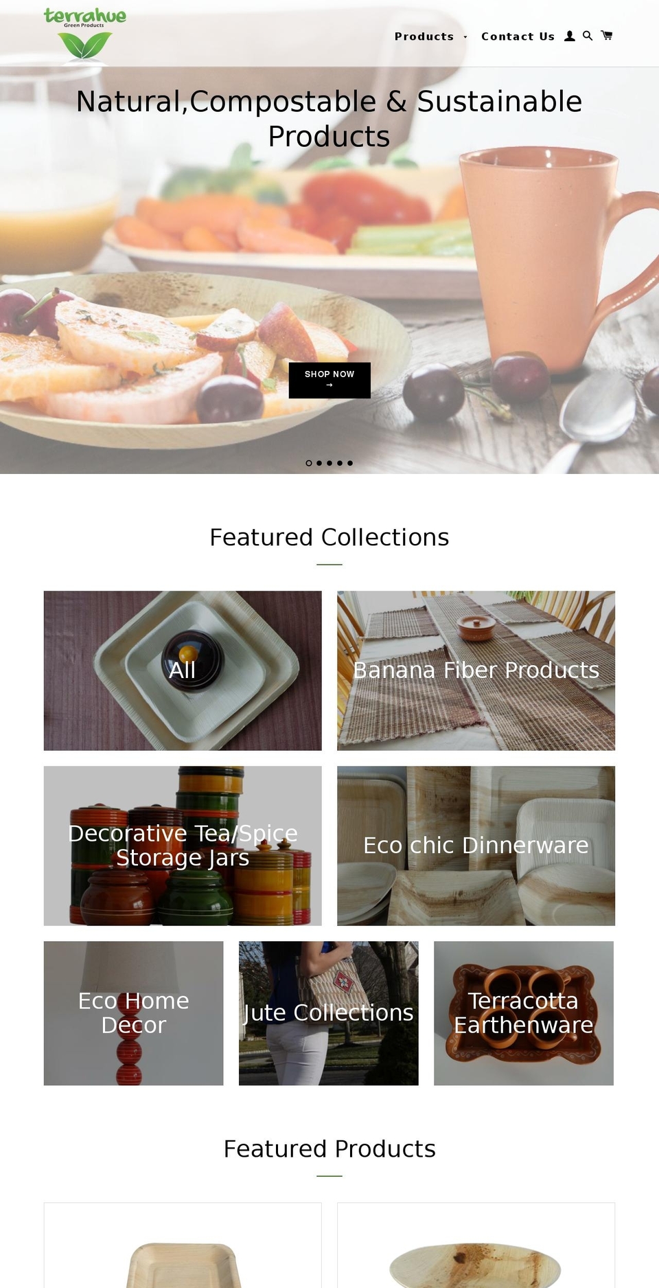 terrahue.com shopify website screenshot