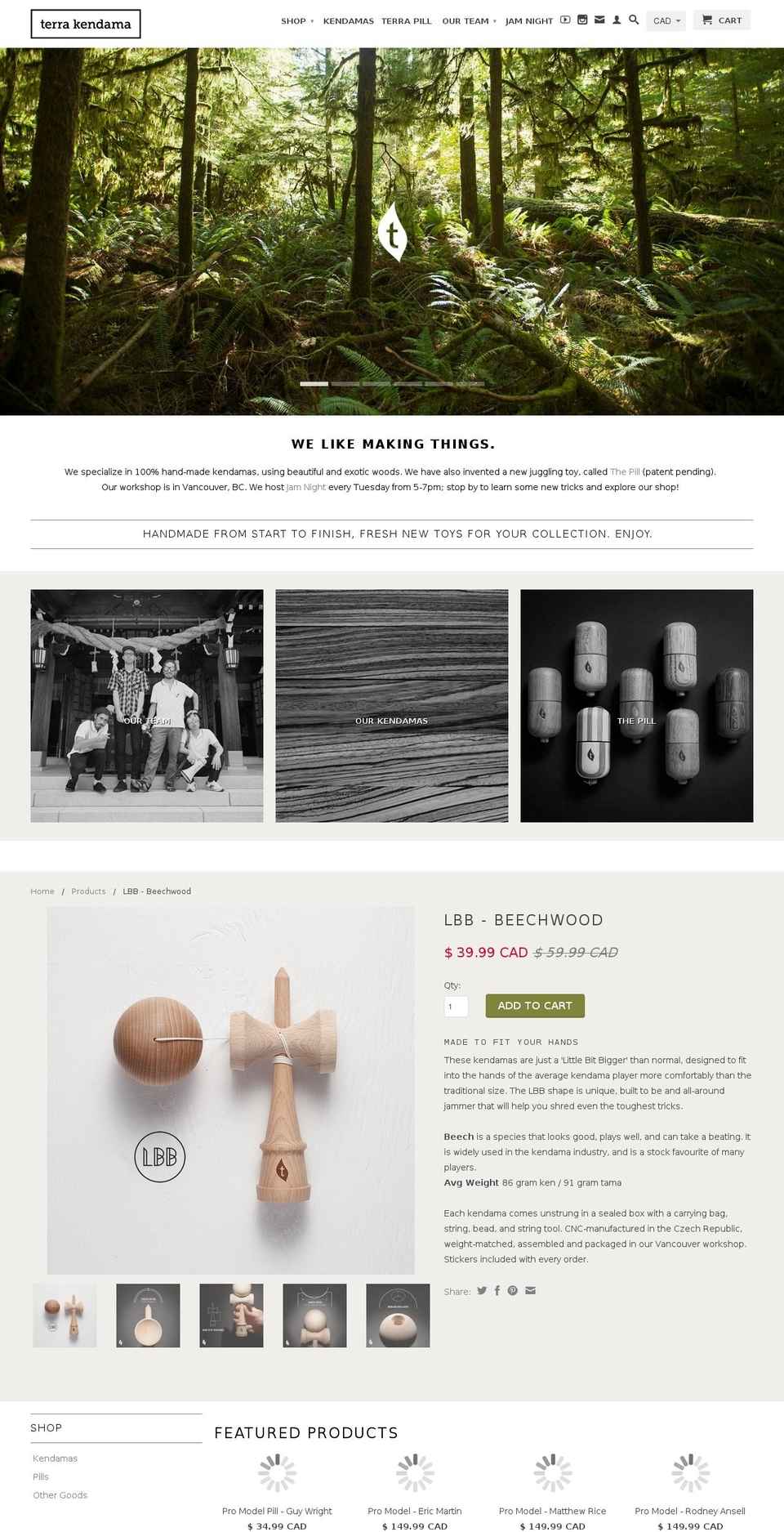 terrakendama.com shopify website screenshot