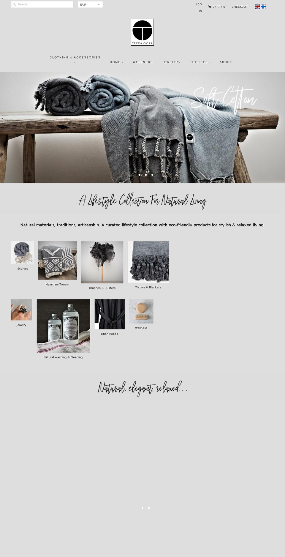 terraocra.com shopify website screenshot