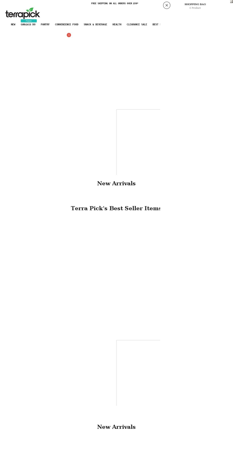terrapick.com shopify website screenshot