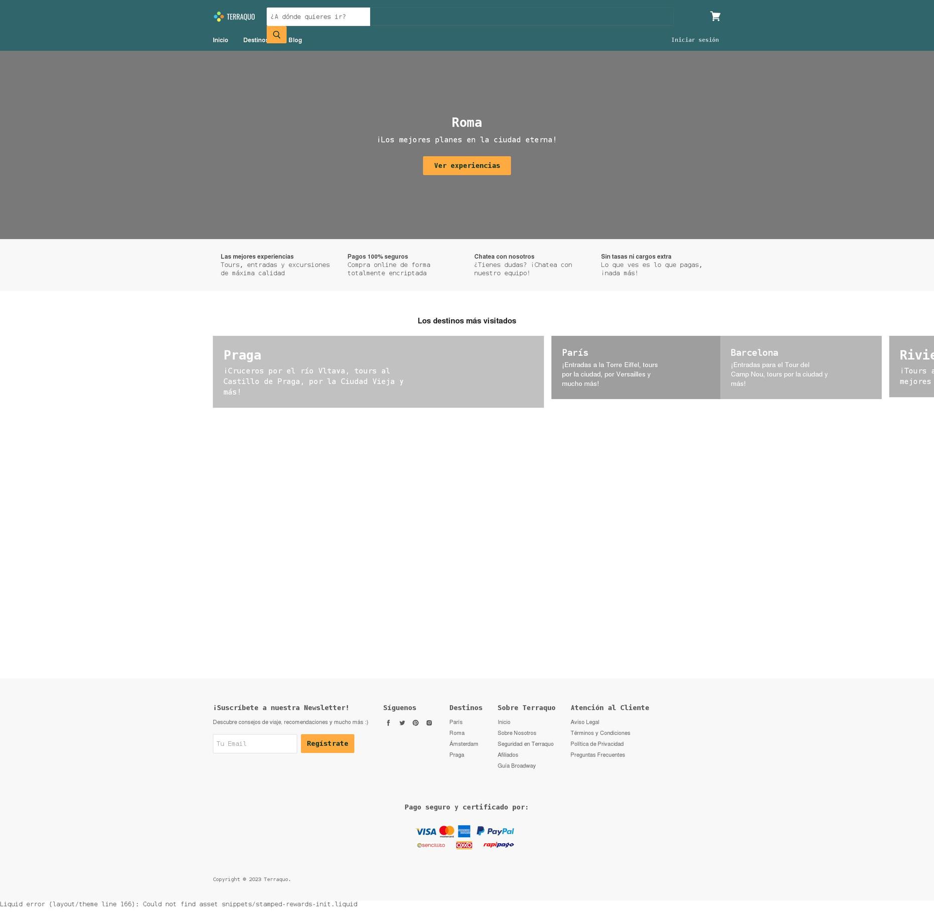 terraquo.com shopify website screenshot