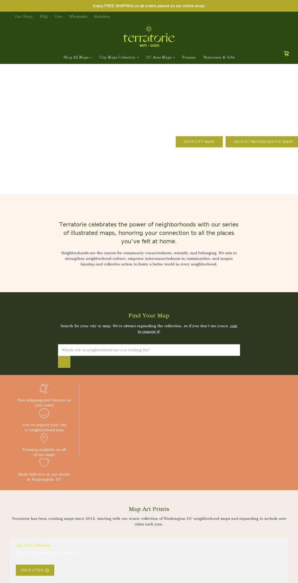 terratorie.com shopify website screenshot