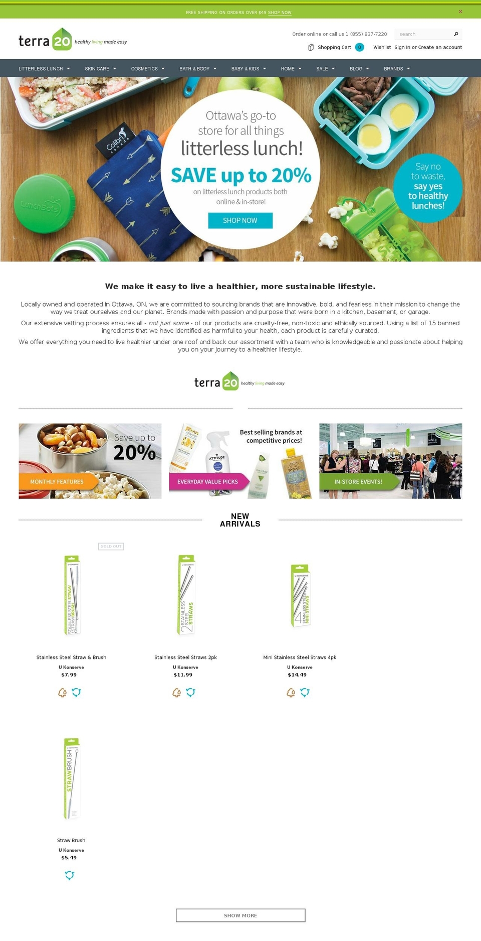 Reconfigure.ca Front page blurb V4 Shopify theme site example terratwenty.ca