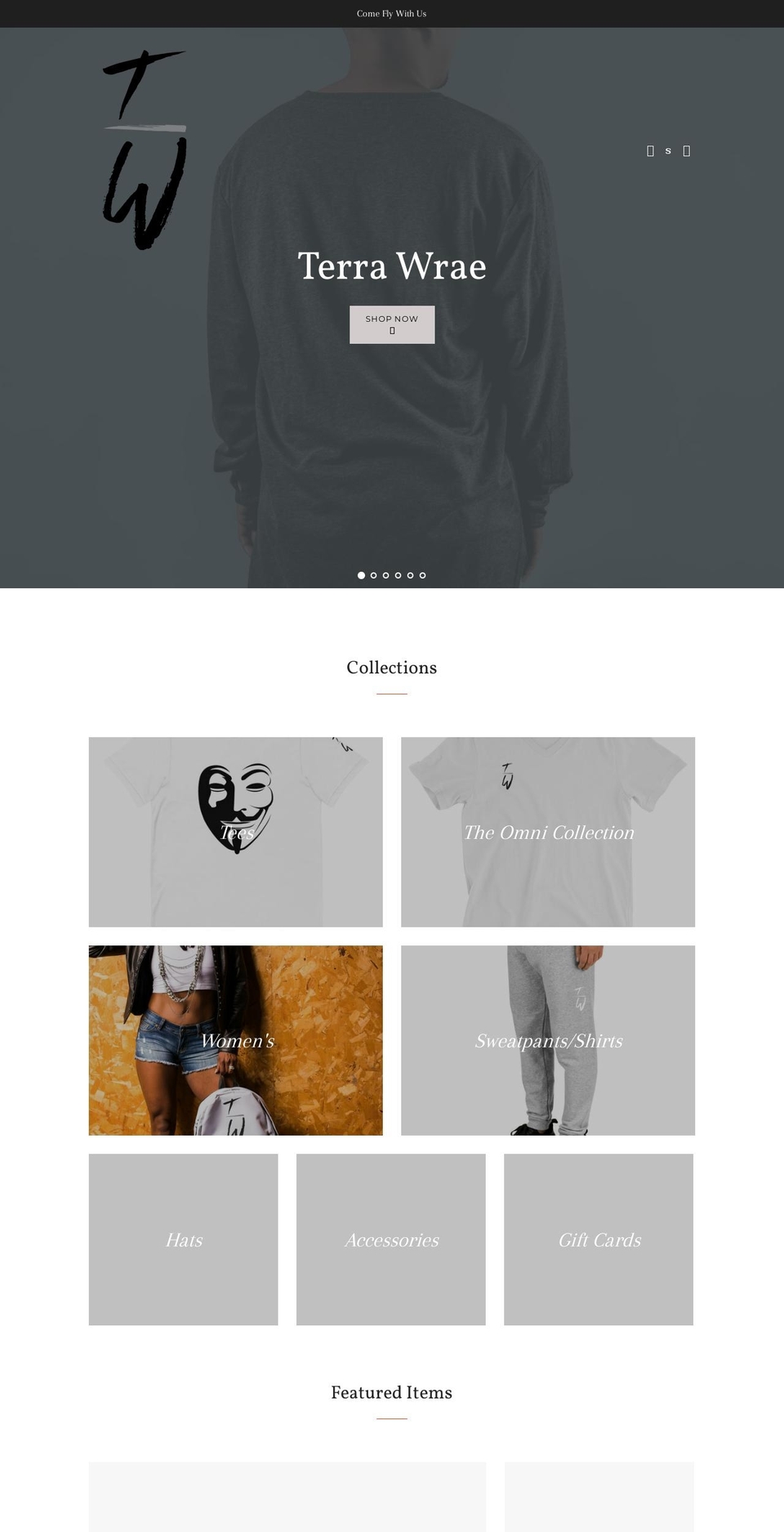 terrawrae.com — Shopify storefront screenshot