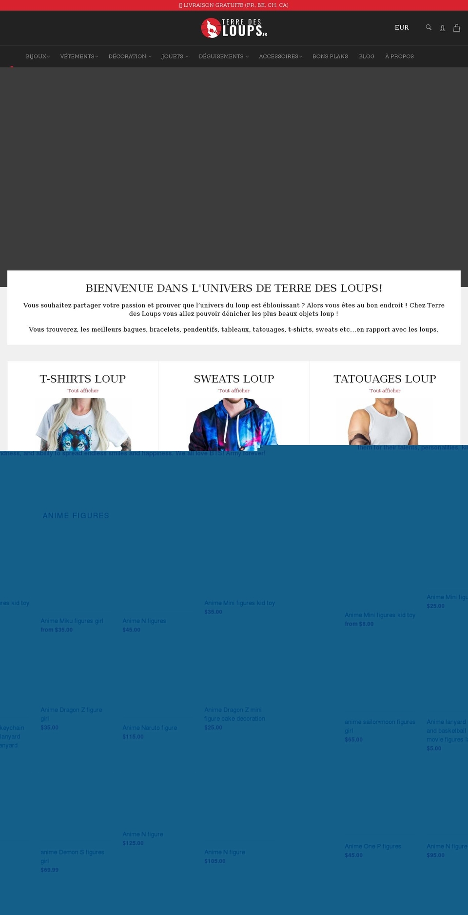 terre-des-loups.fr shopify website screenshot