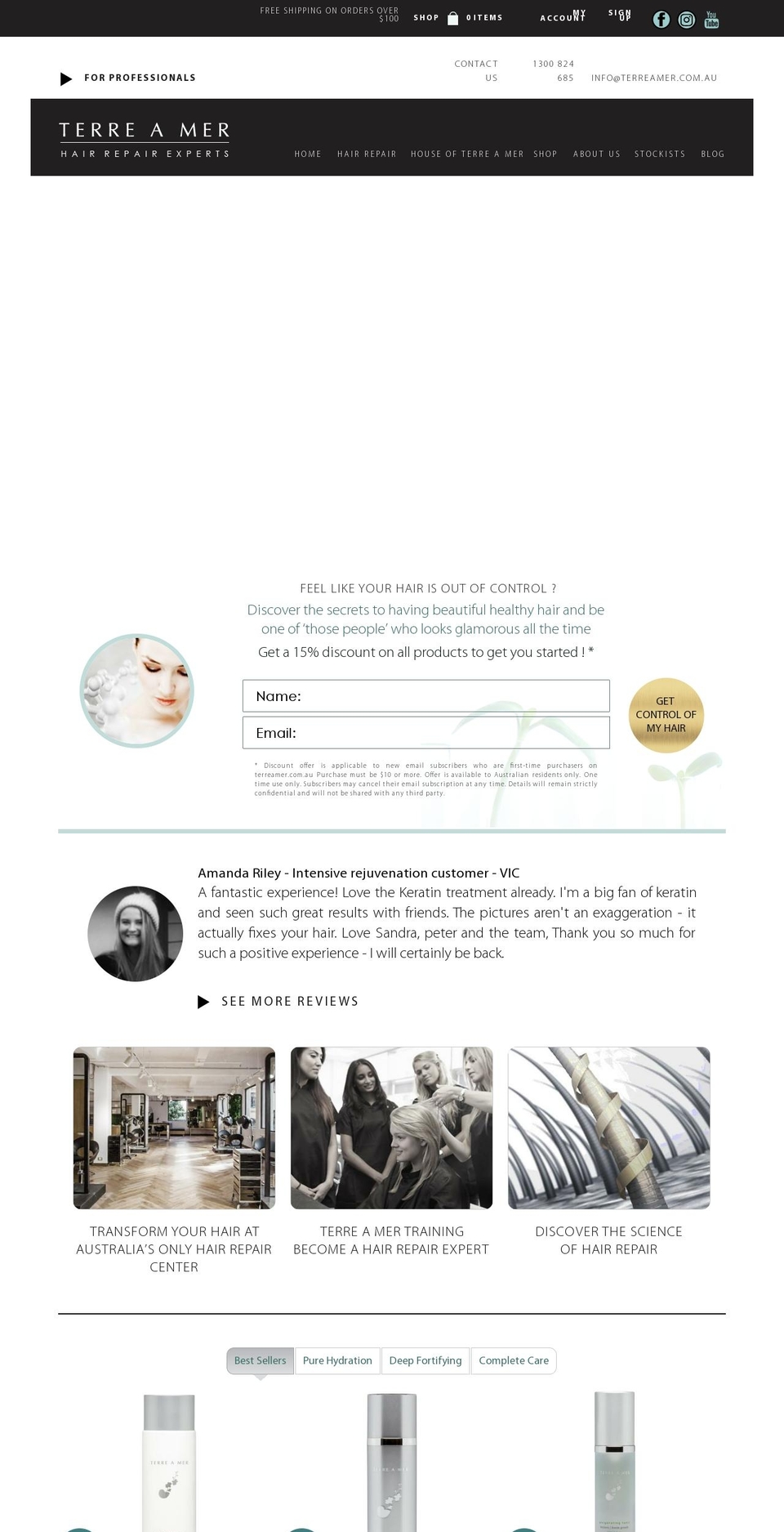 terreamer.com — Shopify storefront screenshot