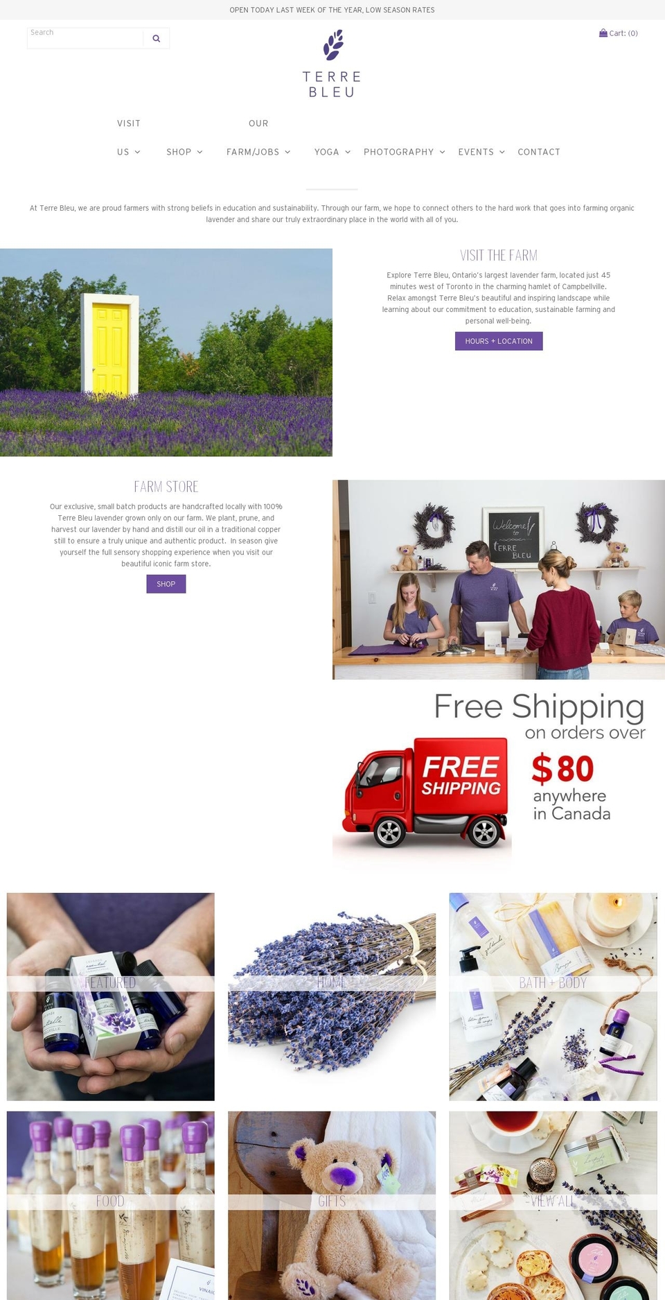 Terre-Bleu-Vantage-Theme Plus BTA Shopify theme site example terrebleu.com